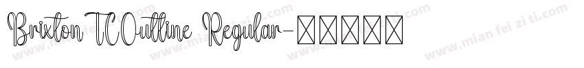 BrixtonTCOutline Regular字体转换